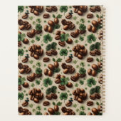 St. Patrick's Day-koffie & Shamrock-patroon Planner (Achterkant)