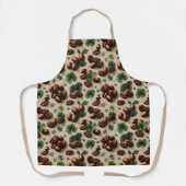St. Patrick's Day-koffie & Shamrock-patroon Schort (Voorkant)