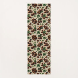 St. Patrick's Day-koffie & Shamrock-patroon Yogamat