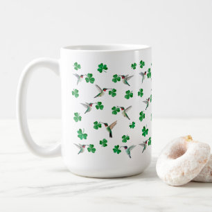 St. Patrick's Day Kolibrie en Shamrocks Koffiemok
