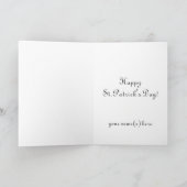  St. Patrick's Day, Krans met Irish Lass Kaart (Binnen)