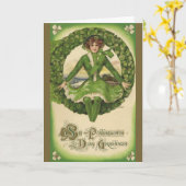  St. Patrick's Day, Krans met Irish Lass Kaart (Gele Bloem)