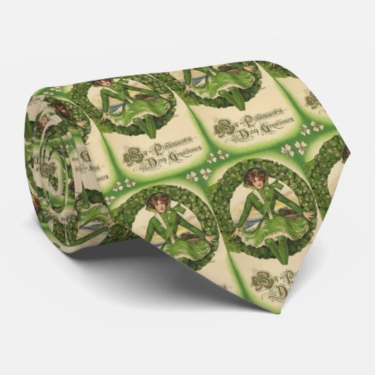 St. Patrick's Day, Krans met Irish Lass Stropdas (Opgerold)