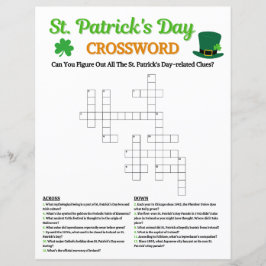 St. Patrick's Day Kruiswoordspel