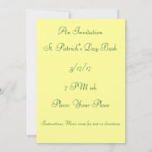 St Patrick's Day  kunst op maat Kaart (Achterkant)