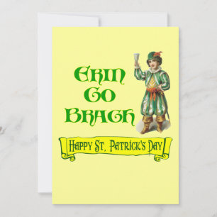 St Patrick's Day kunst op maat Kaart
