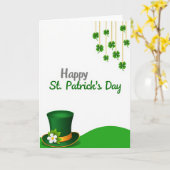 St. Patrick's Day Kunstkaart Kaart (Gele Bloem)