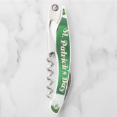 St. Patrick's Day Kurkentrekker Bottle Open (Voorkant)