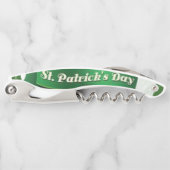 St. Patrick's Day Kurkentrekker Bottle Open (Voorkant)