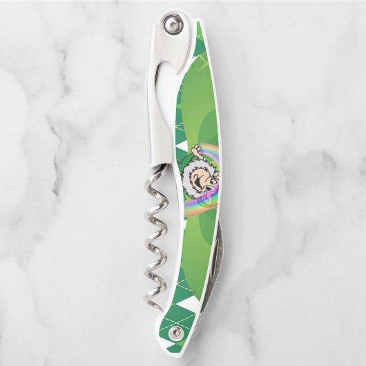 St. Patrick's Day Kurkentrekker Bottle Open (Voorkant)