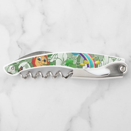 St. Patrick's Day Kurkentrekker Bottle Open (Achterkant)