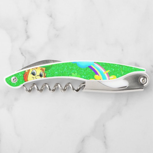 St. Patrick's Day Kurkentrekker Bottle Open (Achterkant)