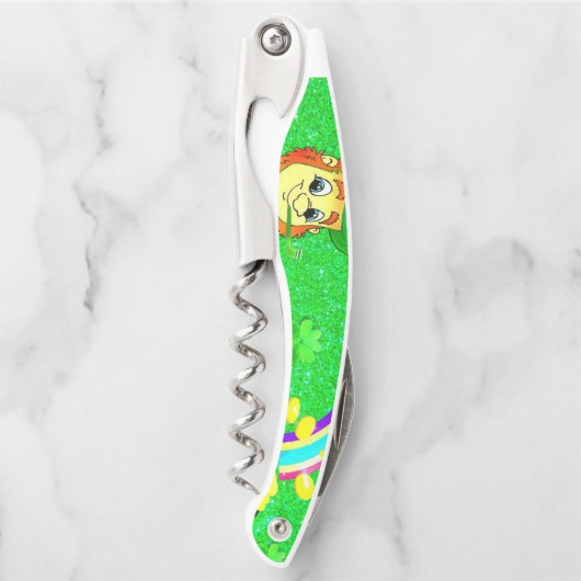 St. Patrick's Day Kurkentrekker Bottle Open (Voorkant)