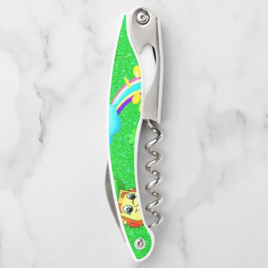 St. Patrick's Day Kurkentrekker Bottle Open (Achterkant)