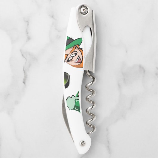 St. Patrick's Day Kurkentrekker Bottle Open Beer (Achterkant)