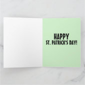 ST. PATRICK'S DAY KUS ME IK BEN IERS KAARTEN (Binnen)