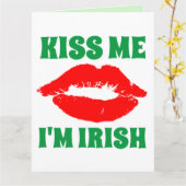 ST. PATRICK'S DAY KUS ME IK BEN IERS KAARTEN (Gele Bloem)