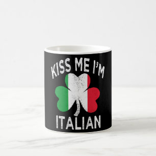 St. Patrick's Day kus me ik ben Italiaans Koffiemok