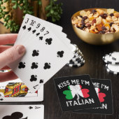 St. Patrick's Day kus me ik ben Italiaans Pokerkaarten (Insitu)
