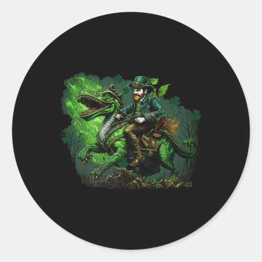 St Patricks Day Laat de Shenanigans beginnen met d Ronde Sticker (Voorkant)