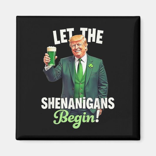 St Patricks Day laat de Shenanigans beginnen met T Magneet (Voorkant)
