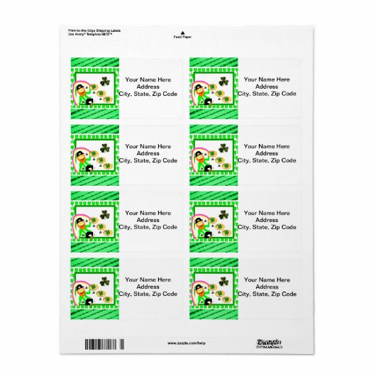 St. Patrick's Day Labels (Full Sheet)