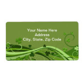 St. Patrick's Day Labels Floral (Voorkant)
