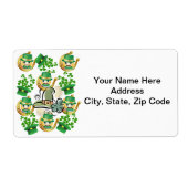 St. Patrick's Day Labels Hoefijzer (Voorkant)