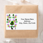 St. Patrick's Day Labels Kat Bloemmotief (Insitu)