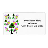 St. Patrick's Day Labels Kat Bloemmotief (Voorkant)