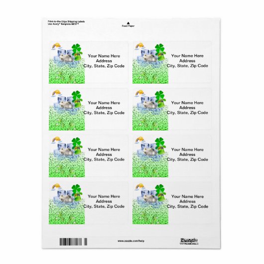 St. Patrick's Day Labels Polar Beer (Full Sheet)