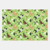 St. Patrick's Day Labradoodle/Goldendoedle Inpakpapier Vel (Voorkant)