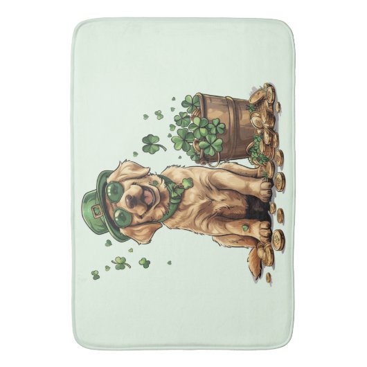 St. Patrick's Day Labrador Retriever Dog Badmat (Voorkant Verticaal)
