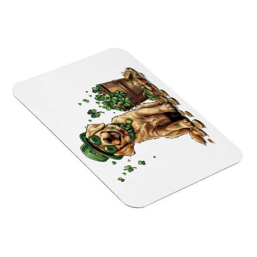 St. Patrick's Day Labrador Retriever Dog Magneet (Rechterzijde)
