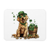 St. Patrick's Day Labrador Retriever Dog Magneet (Horizontaal)
