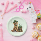St. Patrick's Day Labrador Retriever Dog Papieren Bordje (Feest)