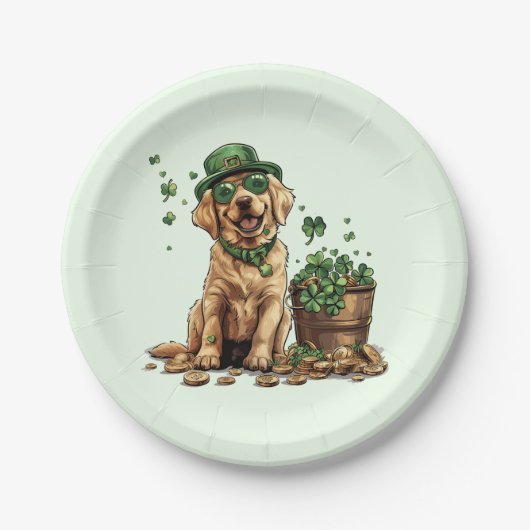 St. Patrick's Day Labrador Retriever Dog Papieren Bordje (Voorkant)