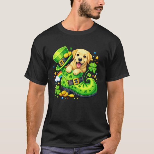 St Patrick's Day Labrador Retriever Kabouter T-shirt (Voorkant)