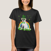 St Patrick's Day Labrador Shamrock Pet Dog T-shirt (Voorkant)