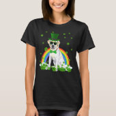 St Patrick's Day Labrador Shamrock Pet Dog T-shirt (Voorkant)