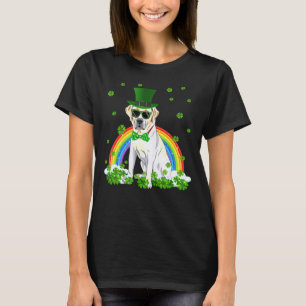 St Patrick's Day Labrador Shamrock Pet Dog T-shirt
