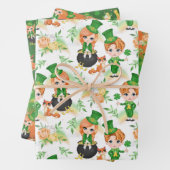 St. Patrick's Day Lad & Lass inpakpapier (In situ)