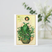 St. Patrick's Day Lady,  Briefkaart (Staand voorkant)