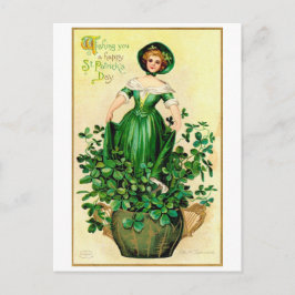 St. Patrick's Day Lady,  Briefkaart