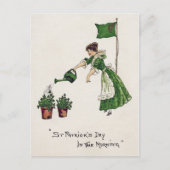 St. Patrick's Day Lady,  Briefkaart (Voorkant)