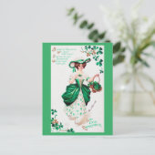St. Patrick's Day Lady,  Briefkaart (Staand voorkant)