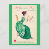 St. Patrick's Day Lady,  Briefkaart (Voorkant)