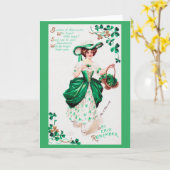 St. Patrick's Day Lady,  Kaart (Gele Bloem)