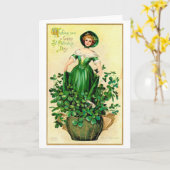 St. Patrick's Day Lady, Kaart (Gele Bloem)