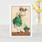 St. Patrick's Day Lady,  Kaart (Gele Bloem)